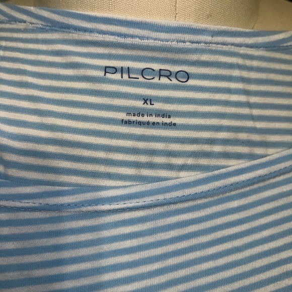 Pilcro Sky Blue Striped Tank oversized flowy Top Size‎ XL - Picture 6 of 6